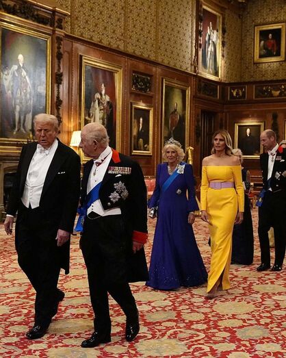 Carlos III, Camilla, Donald Trump, Melania Trump