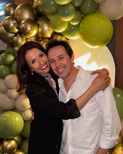 Manuel Marques e Beatriz Barosa juntos, negando rumores de separação