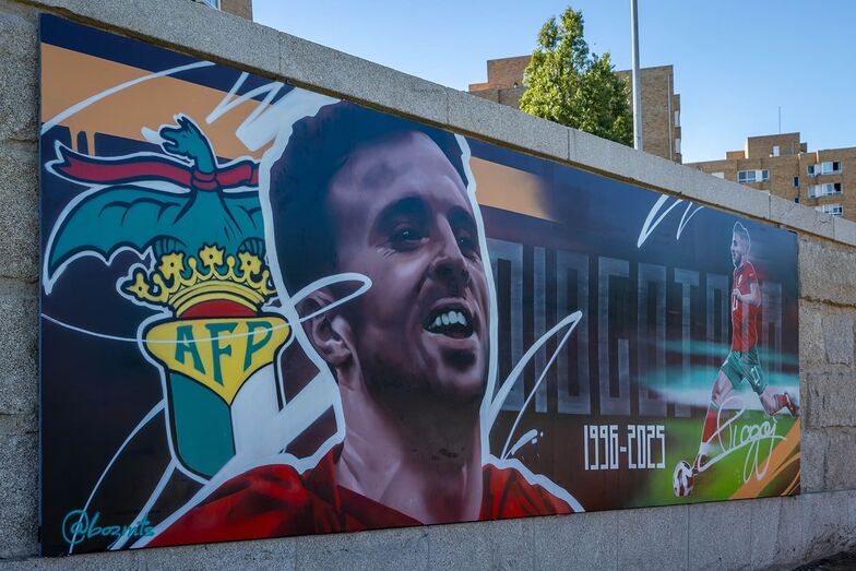 Homenagem a Diogo Jota com família presente, em Portugal