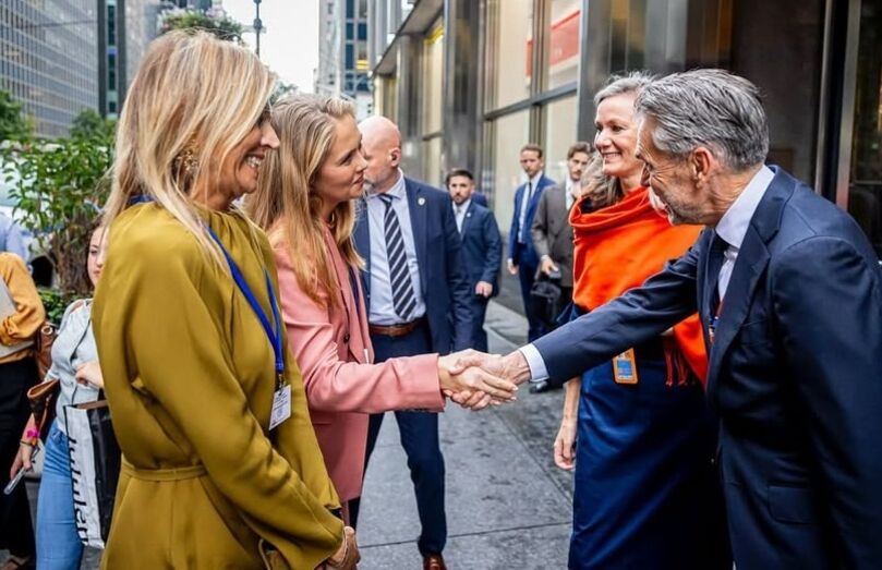 Rainha Máxima e princesa Amalia em compromissos oficiais nos EUA