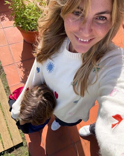 Jessica Athayde com o filho, Oliver