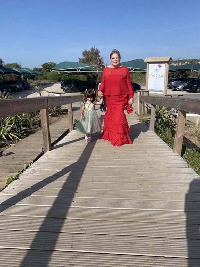 Cristina Caras Lindas no casamento da filha 