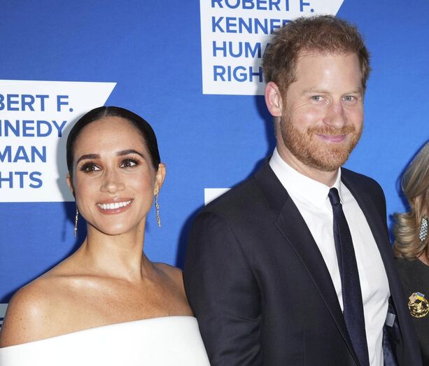 Harry e Meghan num evento da Robert F. Kennedy Human Rights
