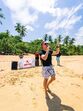 Rui Bandeira anima banhistas na República Dominicana com concerto.
