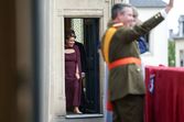 Maria Teresa, Grã-duquesa do Luxemburgo, junta-se a Guillaume e Stéphanie nas celebrações.
