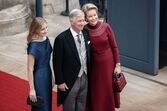 Reis dos Bélgica e a filha, a princesa herdeira