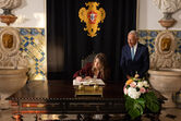 Infanta Sofia visita Marcelo Rebelo de Sousa no Palácio de Belém