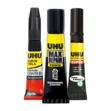 Colas UHU super cola, max repair power e cola universal super