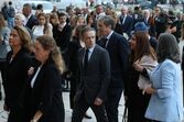 Paulo Núncio à chegada às cerimónias fúnebres de Francisco Pinto Balsemão nos Jerónimos, em Belém