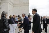 O presidente da República Marcelo Rebelo de Sousa e o primeiro-ministro Luís Montenegro presentes na Missa nos Jerónimos