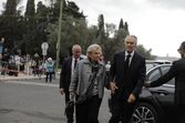 O antigo Presidente da República Aníbal Cavaco Silva com a mulher, Maria Cavaco Silva