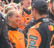 Margarida Corceiro acompanha Lando Norris nas corridas de Fórmula 1