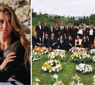 Família Balsemão reunida após funeral, com homenagem emotiva da neta Concha