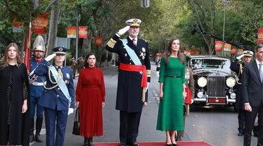 Felipe, Letizia, Leonor e Sofia 