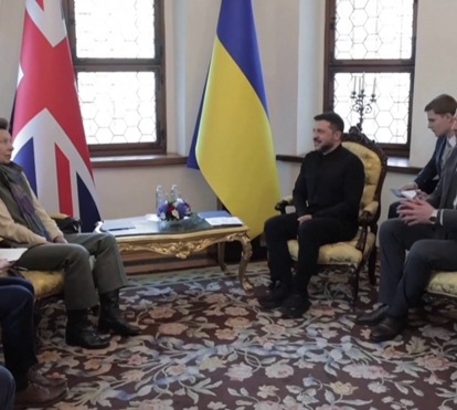 Princesa Ana faz visita surpresa a Kiev de Volodymyr Zelensky