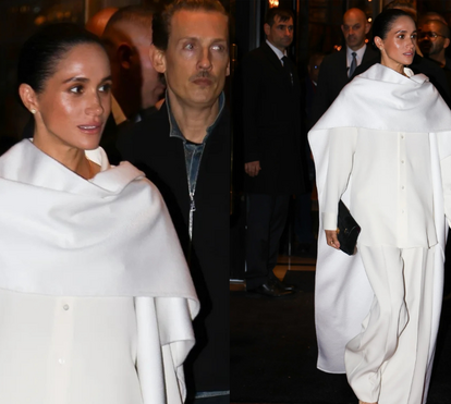 Olhem quem chegou à Europa! Meghan Markle veste-se de branco para regresso triunfante 