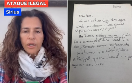Sofia Aparício denuncia condições indignas em Israel
