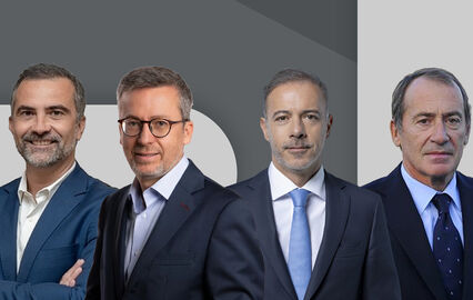 Quatro candidatos autárquicos posam para foto
