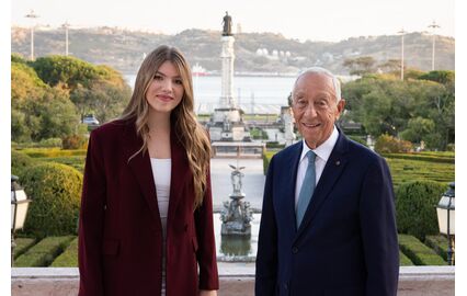 Infanta Sofia visitou Marcelo Rebelo de Sousa no Palácio de Belém