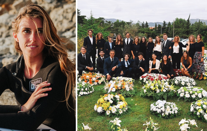 Família Balsemão reunida após funeral, com homenagem emotiva da neta Concha