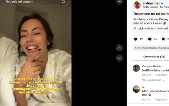 Sofia Ribeiro no TikTok