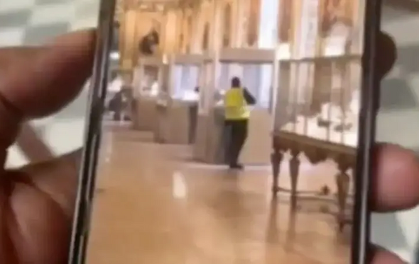 As imagens das câmaras de vigilância
