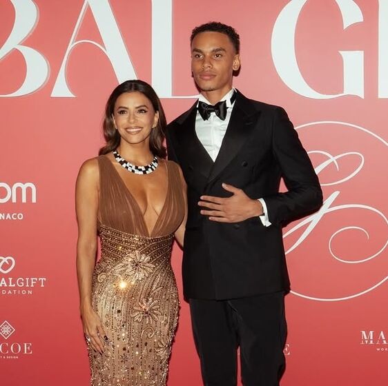 Eva Longoria e Alexandre Grimaldi na gala Global Gift Foundation