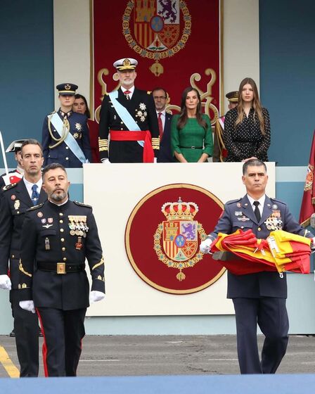 Famíla Real de Espanha no Dia da Hispanidade