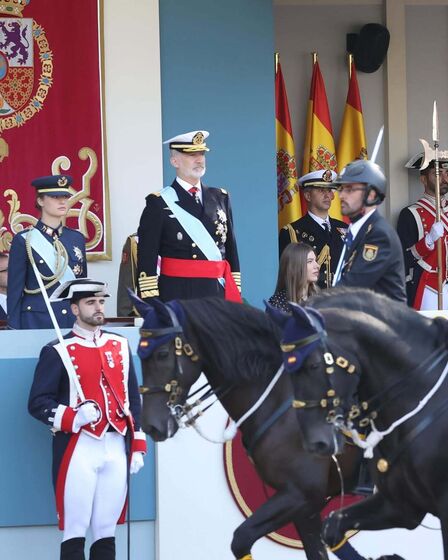 Famíla Real de Espanha no Dia da Hispanidade