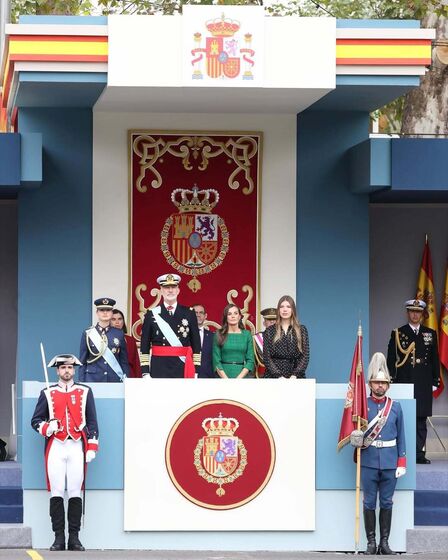 Famíla Real de Espanha no Dia da Hispanidade