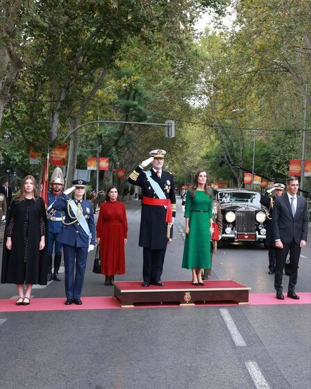 Famíla Real de Espanha no Dia da Hispanidade