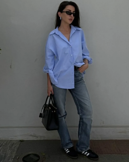Camisa azul - Os 10 básicos imprescindíveis deste outono