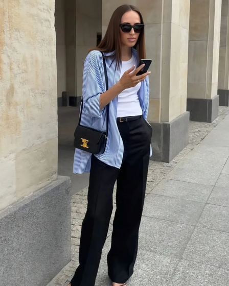 Camisa azul - Os 10 básicos imprescindíveis deste outono