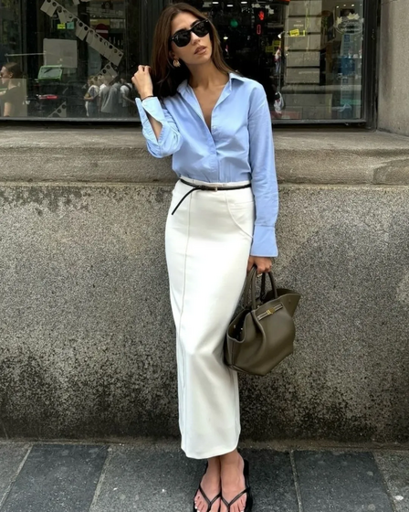 Camisa azul - Os 10 básicos imprescindíveis deste outono