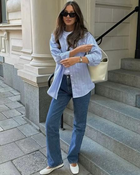 Camisa azul - Os 10 básicos imprescindíveis deste outono