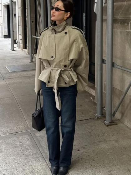 Cropped trench coat- Os 10 básicos imprescindíveis deste outono