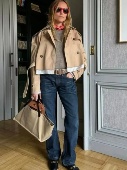 Cropped trench coat- Os 10 básicos imprescindíveis deste outono