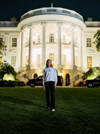 Kai Trump a promover a sua marca na Casa Branca
