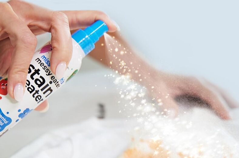 Spray tira nódoas para roupa, tapetes e brinquedos