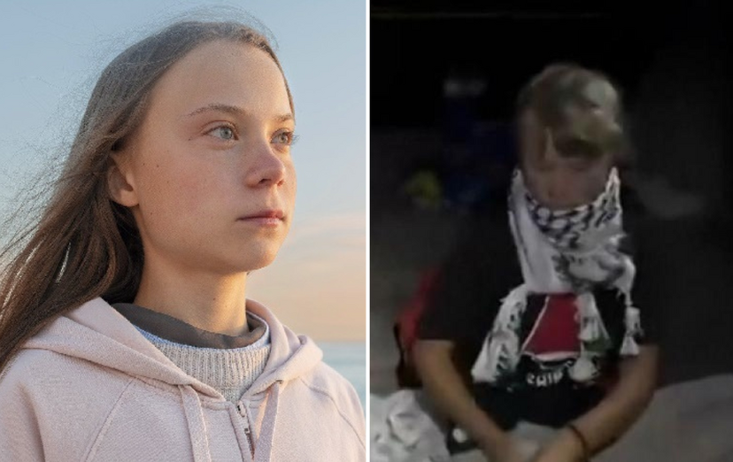 Greta Thunberg alega maus-tratos e agressões em custódia israelita após interceção de flotilha para Gaza.
