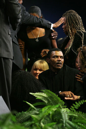 Ike Jr. no funeral do pai, Ike Turner