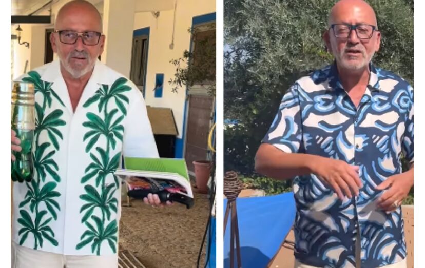 Manuel Luís Goucha aproveita férias com Rui Oliveira no campo