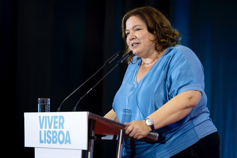 Alexandra Leitão discursa sobre "Viver Lisboa" na campanha autárquica