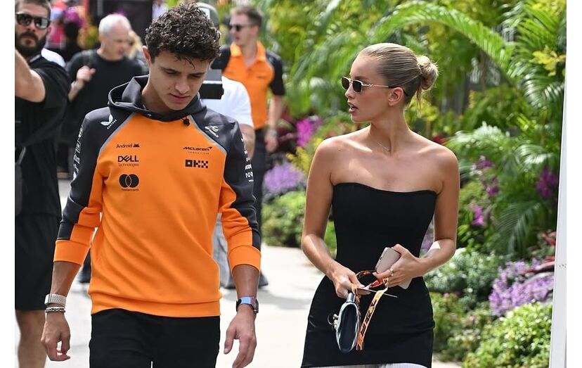 Lando Norris e Margarida Corceiro sob os holofotes após críticas de Carlos Sainz