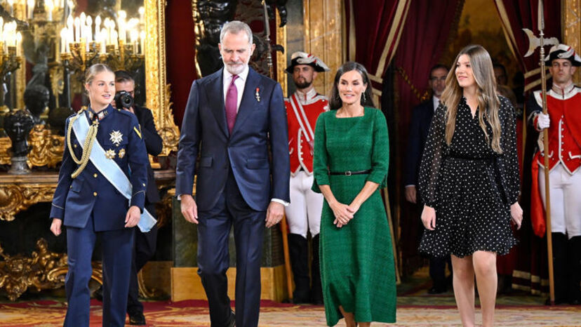 Princesa Leonor, rei Felipe VI, rainha Letizia, infanta Leonor