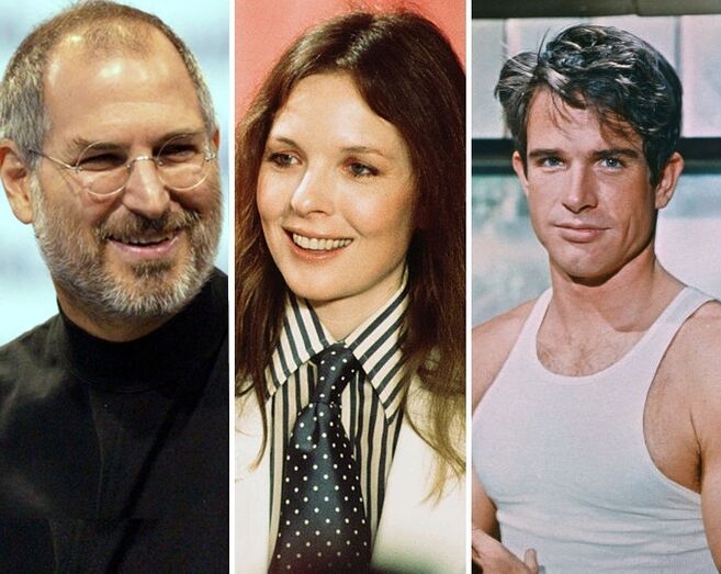 Steve Jobs, Diane Keaton, Warren Beatty