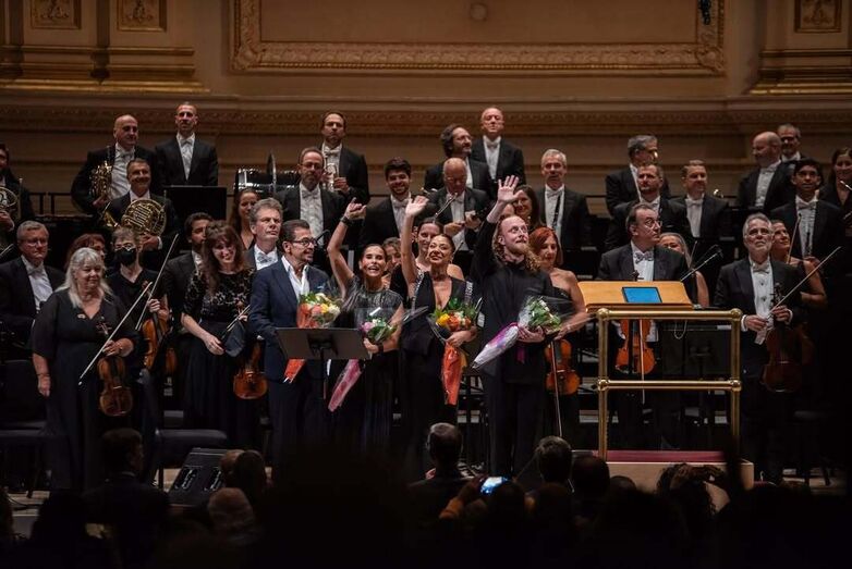Ricardo Ribeiro, Cristina Branco e Raquel Tavares no Carnegie Hall