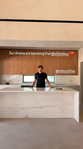 Casa nova de Lourenço Ortigão e Kelly Bailey