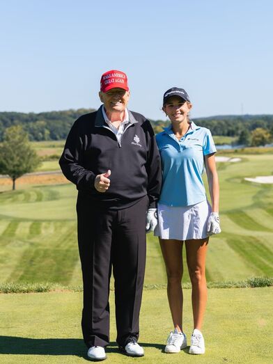 Kai Trump e o avô, Donald Trump