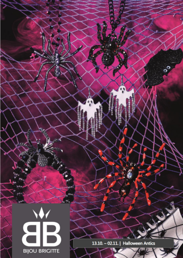 Bijou Brigitte apresenta adornos de Halloween com aranhas e fantasmas
